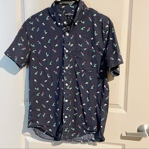 j. Crew Men’s Short Sleeve Button down Cactus M